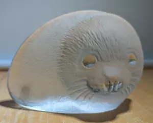 Matten Jonasson mattiertes Babysiegel - Tierfigur, Briefbeschwerer, Skulptur! - Bild 1 von 9