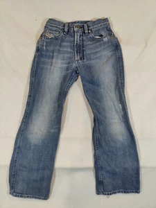 Diesel Jeans Boys 8 Bootcut Distressed Denim Five Pockets Blue 100% Cotton - Picture 1 of 11