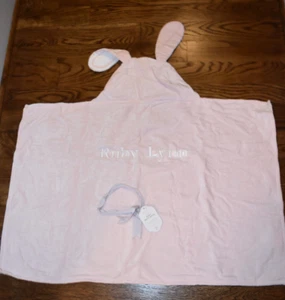 Pottery Barn Kids Bunny Baby Hooded Towel Ruby Lynn NEW NWT - Picture 1 of 2