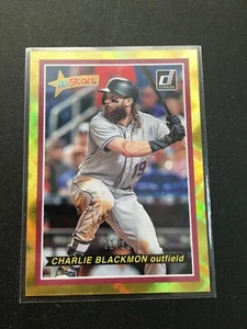 F73089  2018 Donruss All Stars Gold #8 Charlie Blackmon ROCKIES /99 - Picture 1 of 1