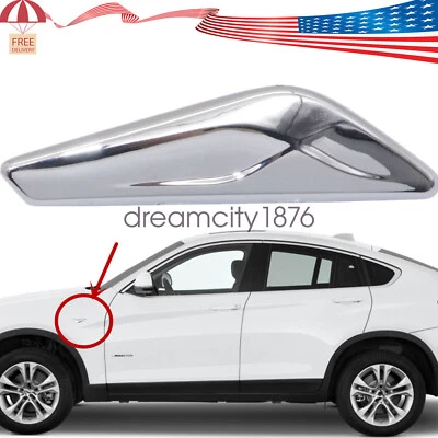 Guardabarros izquierdo lado conductor cromo emblema moldura para BMW X3 F25 X4 F26 2015-2017 Foto 1 de 4