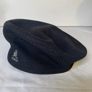 Vtg Kangol Ventair Spell Out Newsboy Cabbie Hat Cap Brown M Samuel L Jackson - Picture 1 of 4