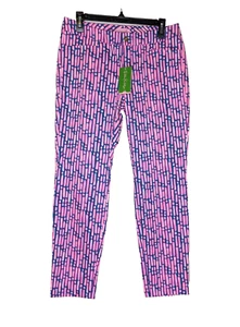 Lilly Pulitzer Womens Size 8 Kelly Skinny Ankle Pant In Mandevilla Pink NWT - Picture 1 of 8