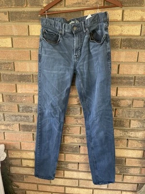 Old Navy Men's 32x34 Relaxed Slim Taper Built In Flex Blue Jeans - Image 1 of 4