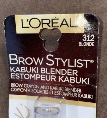 L'Oreal Paris Brow Stylist Kabuki Blender Brow Crayon, Blonde 312, 0.05 oz - Image 1 of 2