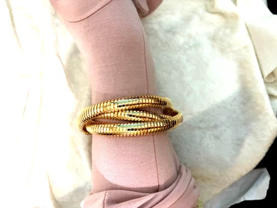 PULSERA TUBOGAS SIN CORDONES DAVID MARKSTEIN BRONCE TRES HILOS (M4951-52) Foto 1 de 4