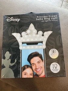 Disney Princesse Couronne Clip-On Selfie Anneau Lumière LED Lumière pour Téléphones - Photo 1 sur 4