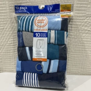 Wonder Nation Boys (10/12 Husky) Boxer Briefs 10 Pack New - Picture 1 of 4