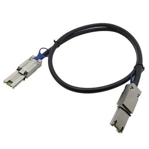 1m 6Gbps SAS2.0 Cable 26Pin SFF-8088 to SFF-8088 Cable Easy Installation - Photo 1/8