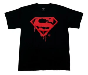 Super-Man New Adult T-Shirt - Death of Dripping Logo Image - Picture 1 of 1