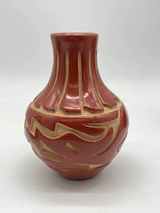 Indianer Santa Clara Keramik Vase Denise Chavarria - Bild 1 von 5