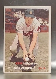 1957 Topps #122, Ken Boyer, St. Louis Cardinals VG-EX  - Picture 1 of 2