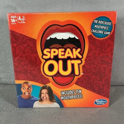 Hasbro Speak Out Game Board with 10 Mouthpieces New Sealed - Image 1 of 4