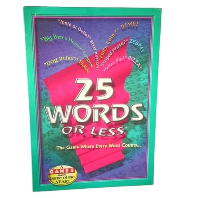 25 Words or Less Board Game Sealed 1997 Game of The Year Winning Moves Inc. - Image 1 of 4