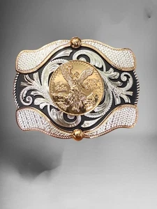 Centenary Western Cowboy Belt Buckle Hebilla Vaquera Rodeo Con Centenario - Picture 1 of 2