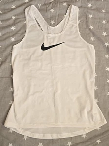 Nike Dri-Fit Women's gym training dry tank with swoosh size M - Picture 1 of 9