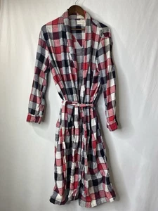 Vintage McKnight Morgenmantel Gr. Large Hausmantel Flanell 100% Baumwolle Urlaub zu Hause - Bild 1 von 10