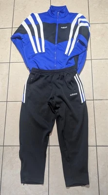 Adidas 1996 Trainning Suit Men's Size Small Blue/Black Pre-owned - Image 1 of 4