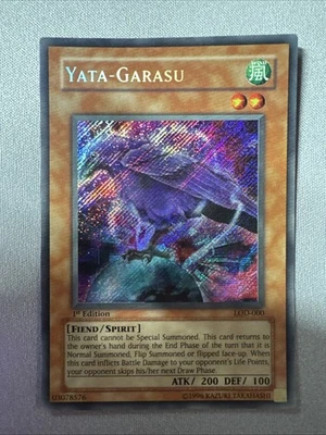 Yata-Garasu LOD-000 Legacy of Darkness 1st Edition Light Played Secret Rare Holo - Image 1 of 4