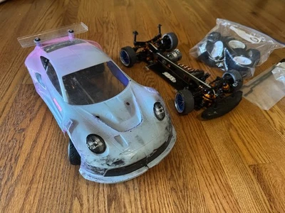 2 Xray T4 Rc Cars High Performance Competition Chassis & Body + Extra Parts - Image 1 of 4