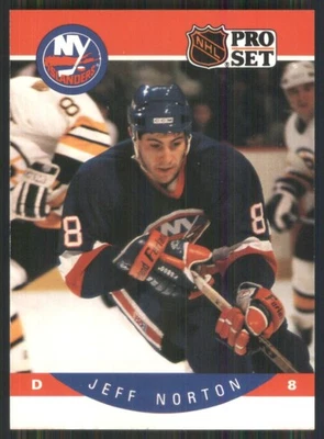 1990-91 Pro Set #189 Jeff Norton New York Islanders 3228 Foto 1 de 2