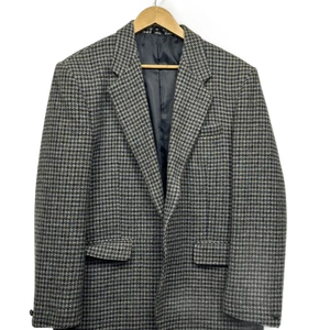 Vintage Freedman Macquarie Tweed Men's Wool Blazer Jacket Size 107R Houndstooth - Bild 1 von 8