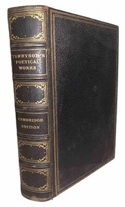 1898, FINELY BOUND, POETIC AND DRAMATIC WORKS OF ALFRED LORD TENNYSON, POETRY - Picture 1 of 10