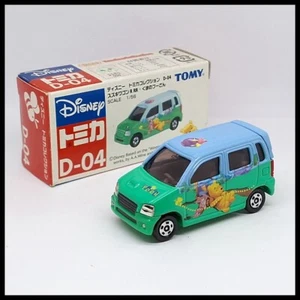 TOMICA D-04 DISNEY Winnie The Pooh SUZUKI WAGON R RR 1/56 TOMY DIECAST CAR New B - Picture 1 of 15