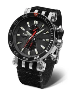 Vostok Europe Energia Rocket Cronografo 575A588-L cinturino in pelle 48 mm - Foto 1 di 3