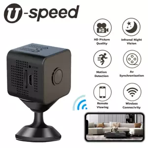 Telecamera di sorveglianza intelligente HD1080p wireless WiFi piccola remota quadrata visione notturna - Foto 1 di 4