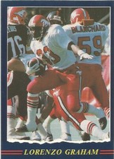 1989 JOGO CFL LORENZO GRAHAM CALGARY STAMPEDERS #150 (LIVINGSTON UNIVERSITY)