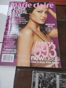 2003 NOVEMBER MARIE CLAIRE MAGAZINE - ANGELINA JOLIE COVER MINT BEST PRICE EBAY - Picture 1 of 1