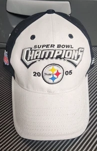 New Adjustable Reebok 2005 PITTSBURGH STEELERS Super Bowl Champions Hat Cap NWT - Picture 1 of 4