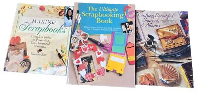 Lot Scrapbooking Instruction & Ideas Books Scrapbooks Pages Lot Of 3 Vintage Euc - Image 1 of 4