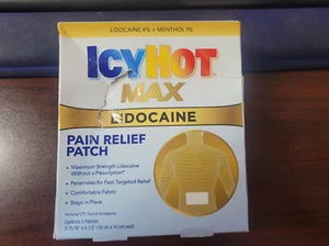 Icy Hot Maximum Strength Patch Plus Menthol 5 CT, EXP: 10/2025 - Picture 1 of 1