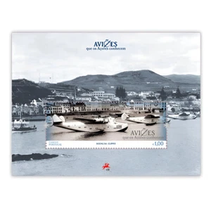 Portugal - The Aircraft known to the Azores Islands (1/2) (Miniature Sheet) - Picture 1 of 1