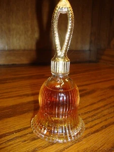 Avon Rapture Cologne 1 fl oz Decorative Holiday Glass Bell Shaped Bottle     B26 - Picture 1 of 4