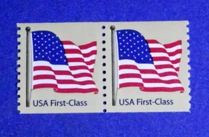 US 4131 AMERICAN FLAG 2007 COIL "PAIR" MNH - Picture 1 of 2