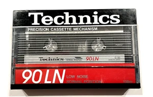 Technics 90 LN casete de audio vintage cinta en blanco sellado Japón tipo I raro - Imagen 1 de 2