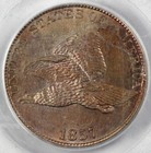 1857 1c Flying Eagle Cent Pcgs Ms 62 *Eagle Eye Photo Seal*