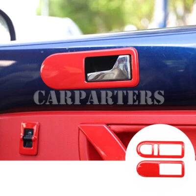 For Volkswagen VW Beetle Red Inner Car Door Handle Frame Cover Trim 2003-2010 - image 1 of 4