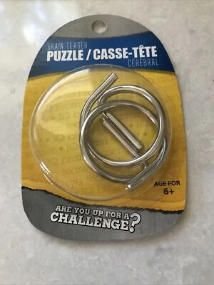 Brain Teaser Juego Metal Nuevo En Paquete Edades 6+ Foto 1 de 2