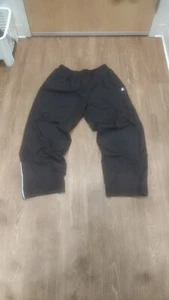 Vintage Starter Pants Mens Large (36-38) Windbreaker Track Black Lined Baggy Y2K - Picture 1 of 7