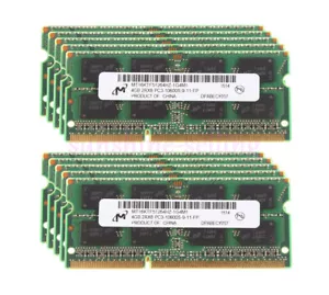 10pcs 4GB Micron Chips DDR3 1333 MHz PC3-10600S SO-DIMM Laptop Memory RAM #6HH - Picture 1 of 12
