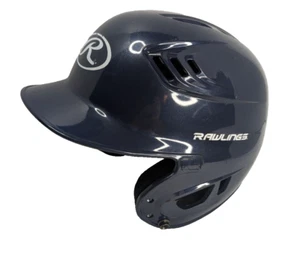 Rawlings R16J-R1 Baseball Batting Helmet Solid Color Navy Blue 6 3/8" - 7 1/8" - Picture 1 of 17