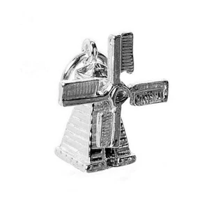 STERLING SILVER MOVING WINDMILL CHARM - Picture 1 of 3