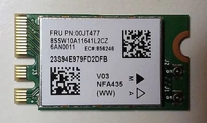 Lenovo 00JT477 01AX709 Qualcomm Atheros QCA9377 QCNFA435 NGFF M.2 WIFI Wireless - Afbeelding 1 van 1