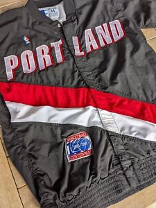 Vintage 90s Authentic Champion Portland Trailblazers Clyde Drexler Warmup Jacket