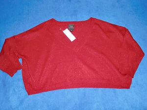 Nuevo con etiquetas Suéter Tejido Lurex Corto Manga 3/4 Damas "2B Bebe" Talla XS - Imagen 1 de 2