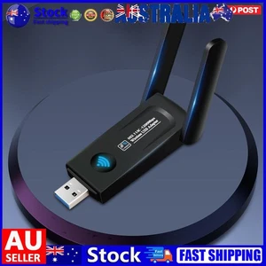 1200Mbps USB 3.0 Wireless Network Card Dual Band 2.4G 5Ghz WiFi Adapter for PC - Afbeelding 1 van 12